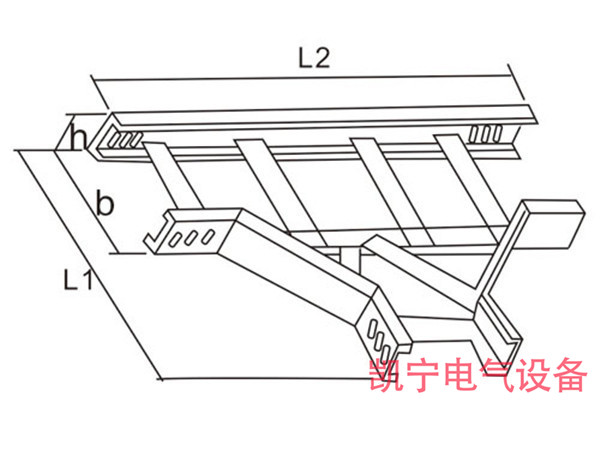 梯式水平三通